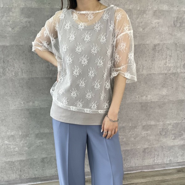 アンナケリー　Tシャツ 楽天市場】ANNA KERRY（アンナケリー） シアーロゴTシャツ ロゴT