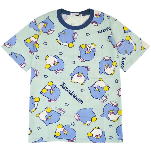 タキシードサム Tシャツ 半袖 総柄 プリント トップス サンリオ