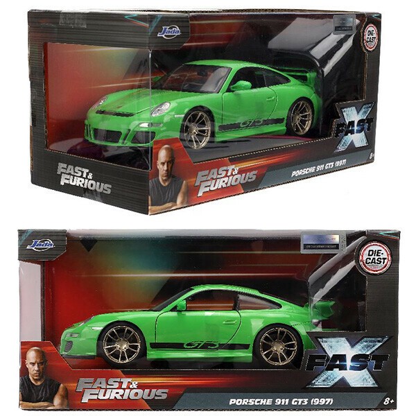 JADATOYS 1:24 ワイルドスピードダイキャストカー Porsche 911