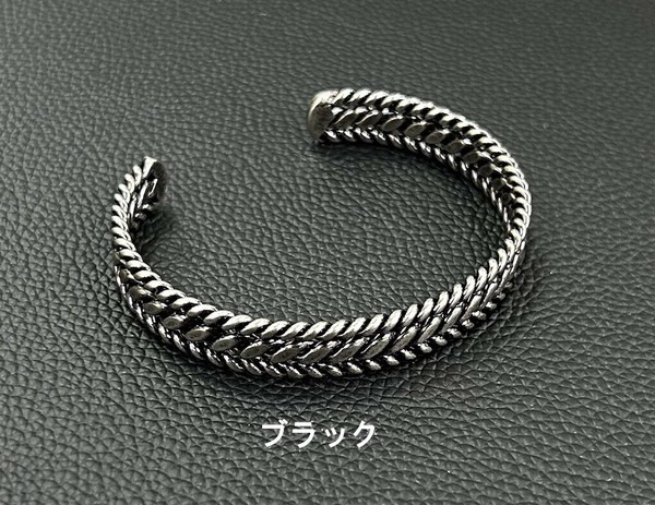 ボヘミアンスタイル バングル 編み込み風エスニック バングル ブレスレット ボヘミアン フェス