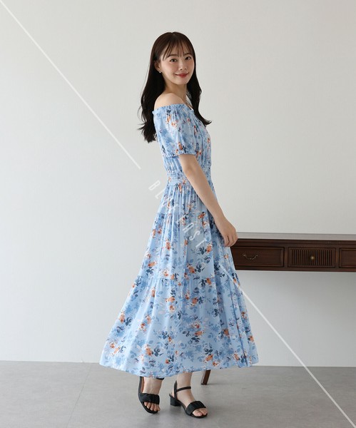 限定セール! DVF(ダイアン)オフショルダー 美ライン ワンピース 楽天市場】オフショルダー ミニワンピ 全2色 Aライン ティアード