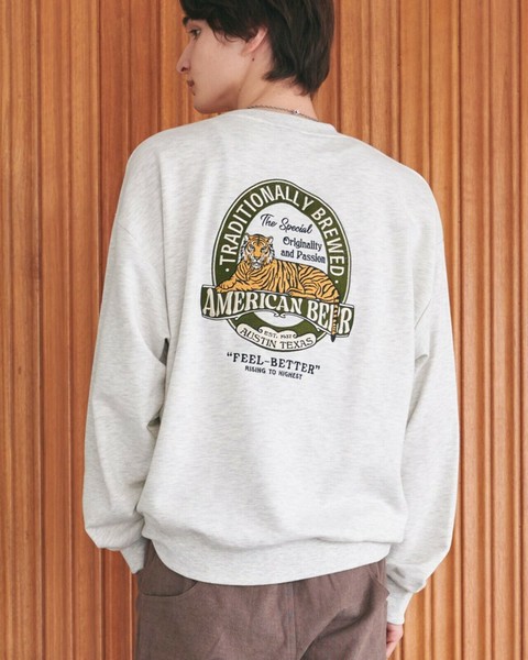 Pre-order Sweatshirt Label TIGER embroidered sweatshirt