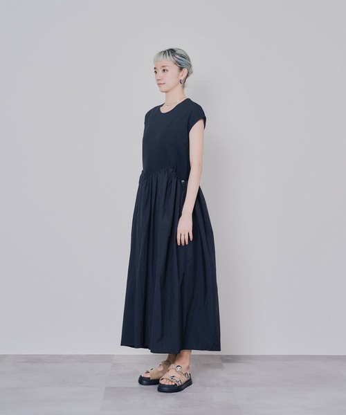 しゅんや Casual Dress Side Gathered Voluminous Skirts | Import