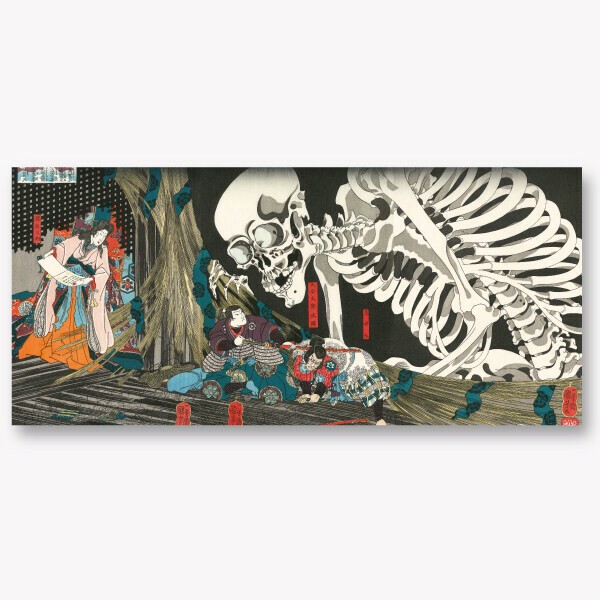 浮世絵パネル 相馬の古内裏　40×90㎝ 三枚続　歌川国芳 浮世絵パネル 相馬の古内裏 40×90㎝ 三枚続 歌川国芳 Yahoo!