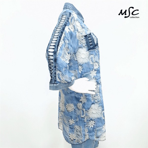 【超特価sale開催】  Shirt/Blouse Button Chiffon Japanese Import | Sheer Printed ジェルネイル・ネイルシール