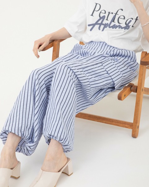 GROVE ♥ ELIO STRIPE PANTS /追跡付 Full-Length Pant Stripe [S/S NEW] | Import Japanese products