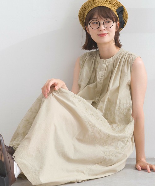【専用】日本製　Leilian ノースリーブ ワンピース セール】レイヤードノースリーブワンピース（ワンピース）｜LIAN