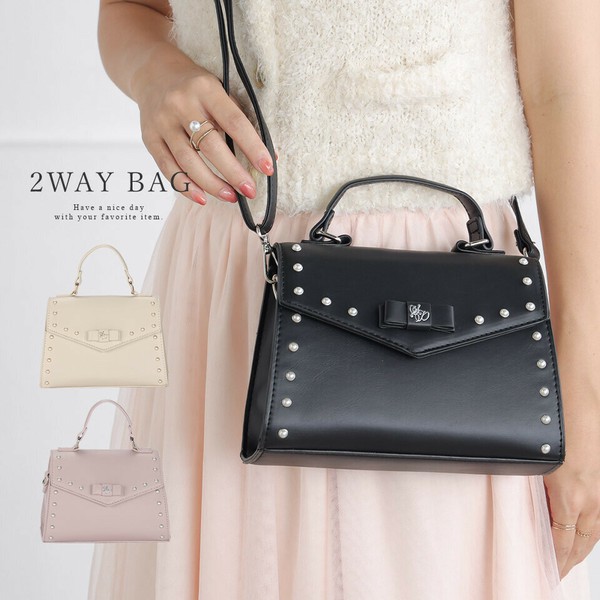 2wayショルダーバック　doplight berry+smile flower ショルダーバッグ バッグ 2wayバイカラーショルダーバッグ