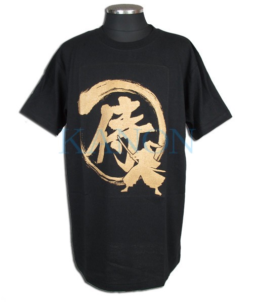 待望の『侍（サムライ）』Tシャツ！黒・M〜3L【インバウンド・武士