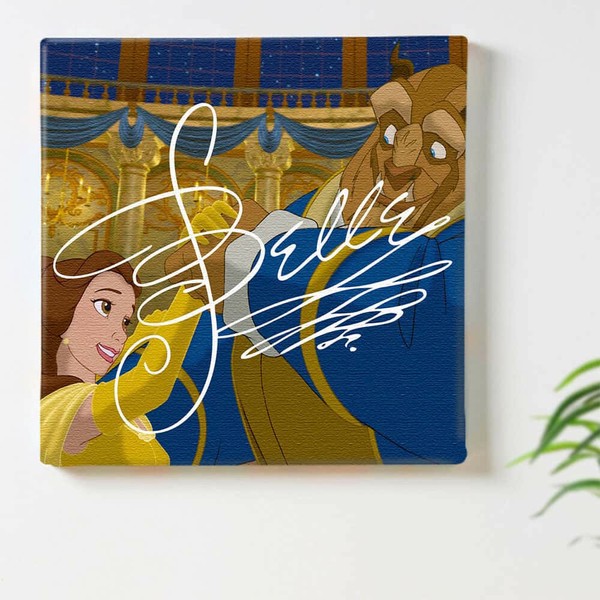 ディズニー公式】美女と野獣のインテリア用アートパネル 30×30
