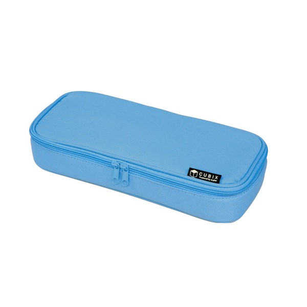 Cubix Round Pencil Case Slim Sky Blue