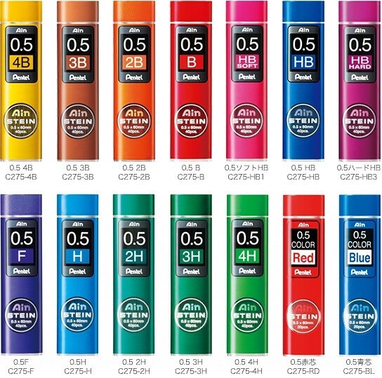 Pentel Mechanical Pencil Refill Ballpoint Pen Lead 0.5mm Import