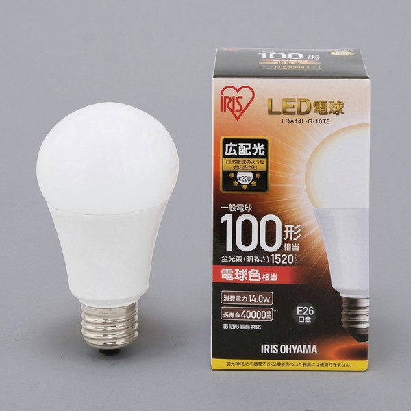 アイリスオーヤマ 照明 LED電球 LED電球 E26 広配光タイプ 電球色 100形相当(1520lm) / 電化製品 生活家電 ライト・照明 電球・蛍光灯
