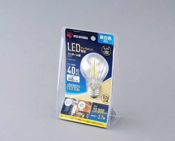 アイリスオーヤマ 照明 LED電球 LED電球 ミニボール球 昼白色相当 (440lm) / 電化製品 生活家電 ライト・照明 電球・蛍光灯