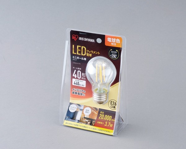 アイリスオーヤマ 照明 LED電球 LED電球 ミニボール球 電球色相当 (440lm) / 電化製品 生活家電 ライト・照明 電球・蛍光灯