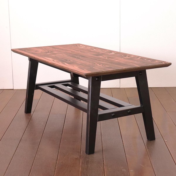 かっこ可愛いセンターテーブル ブラック / 家具・インテリア ローテーブル