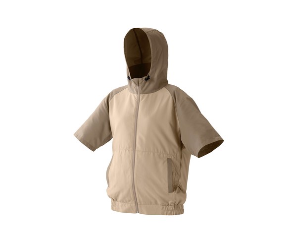 アイリスオーヤマ 作業衣料 クールウェアCASUALセットM(半袖 フード有) / 生活雑貨 工具 安全保護具・作業着 暑さ対策用品