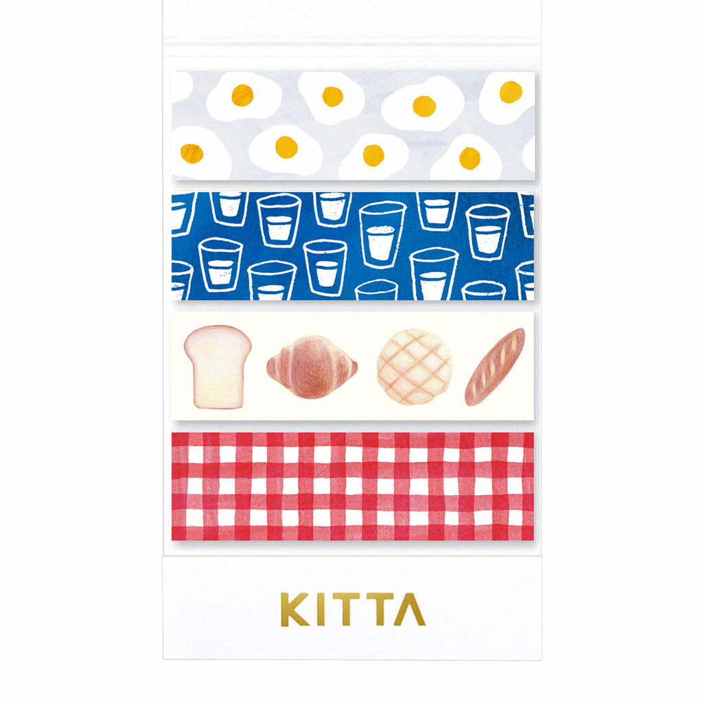 KING JIM KITTA Washi Tape Set - Breakfast