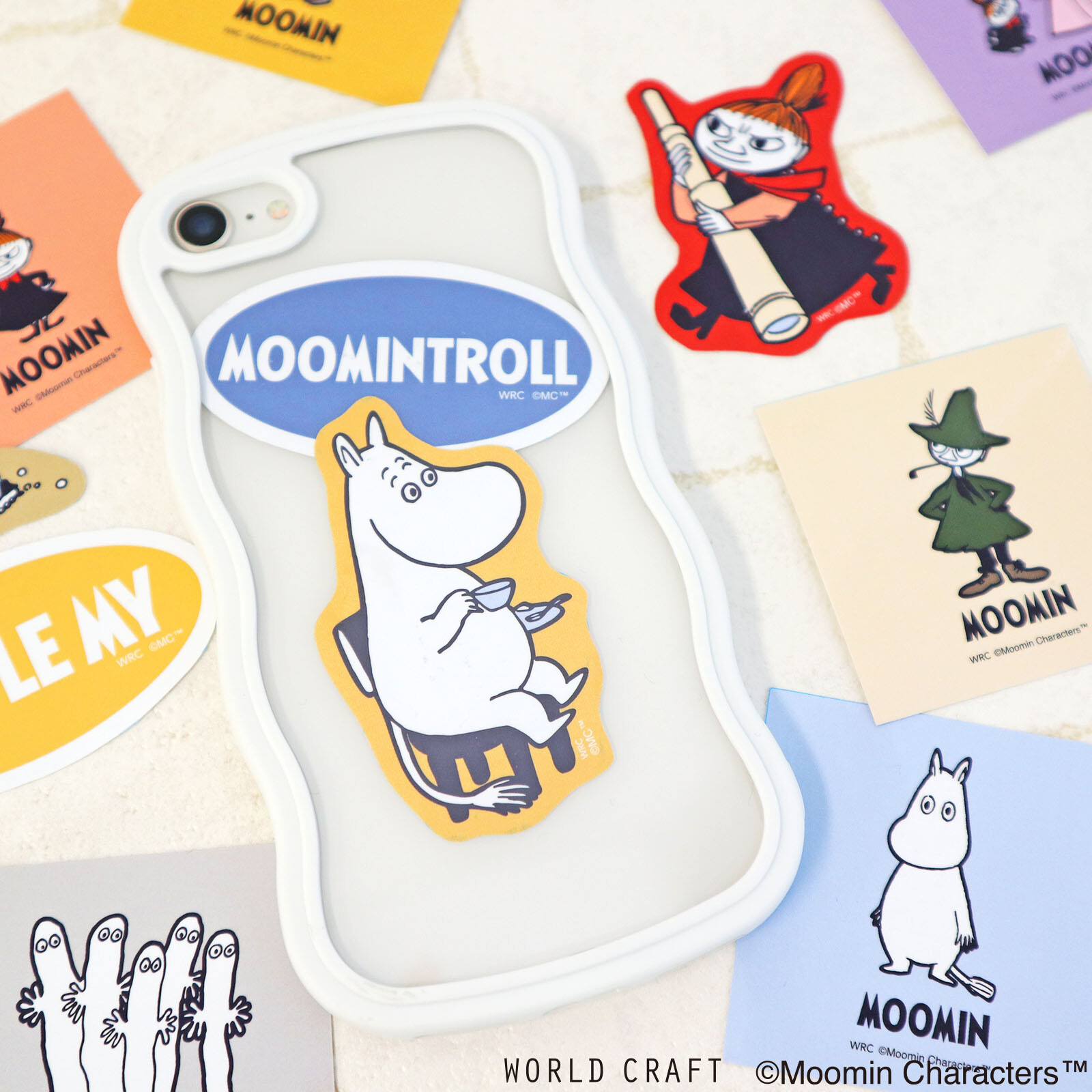 World Craft x Moomin Paper Stickers - Moomintroll