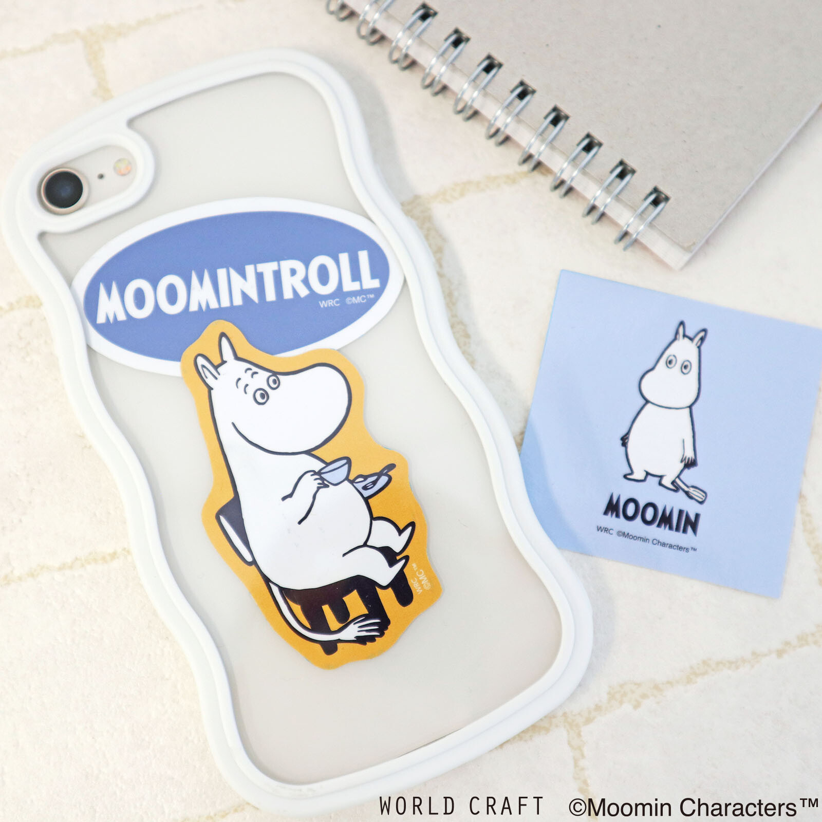World Craft x Moomin Paper Stickers - Moomintroll
