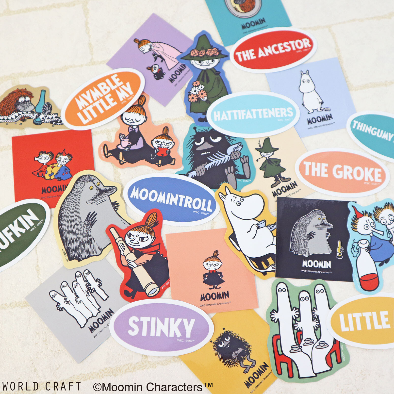 World Craft x Moomin Paper Stickers - Moomintroll
