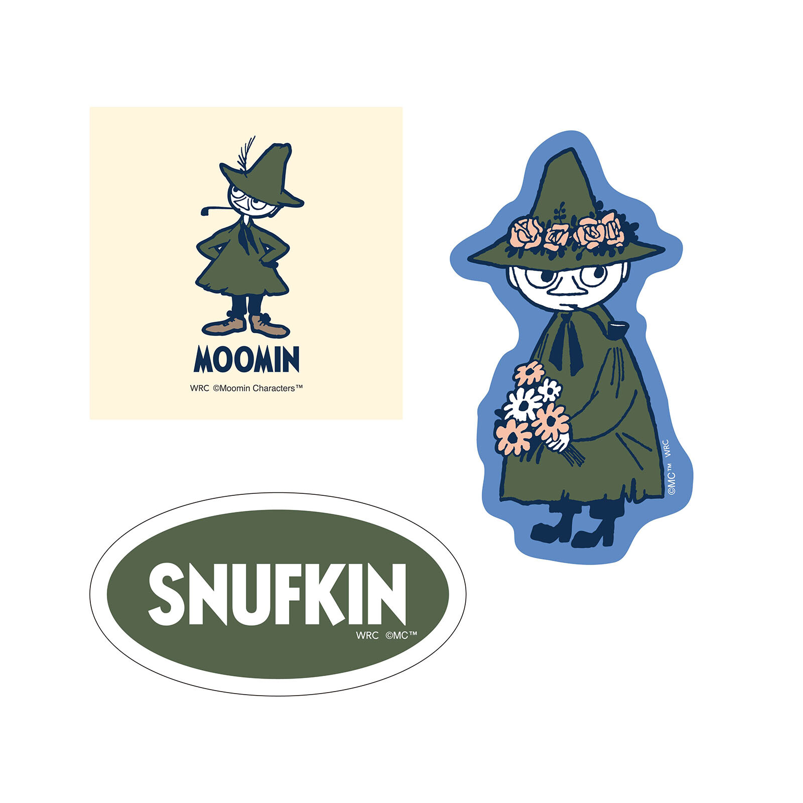 World Craft x Moomin Paper Stickers - Snufkin