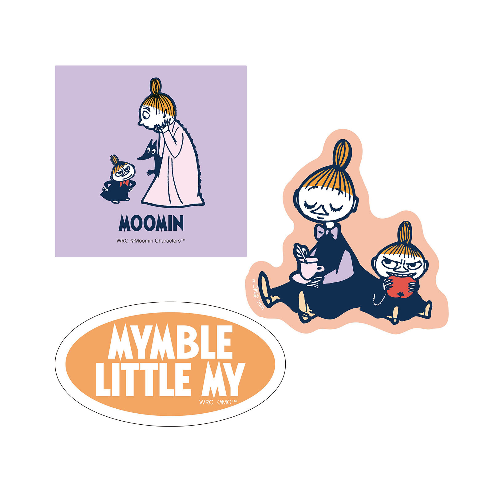 World Craft x Moomin Paper Stickers - Mymble & Little My